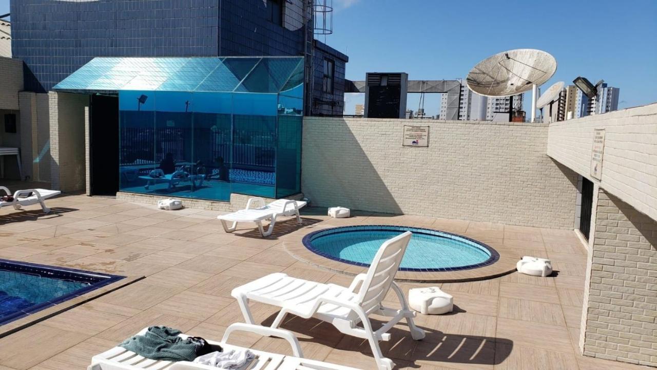 Flat Completo Novo A 350M Da Praia Com Piscina São Vicente Exterior foto